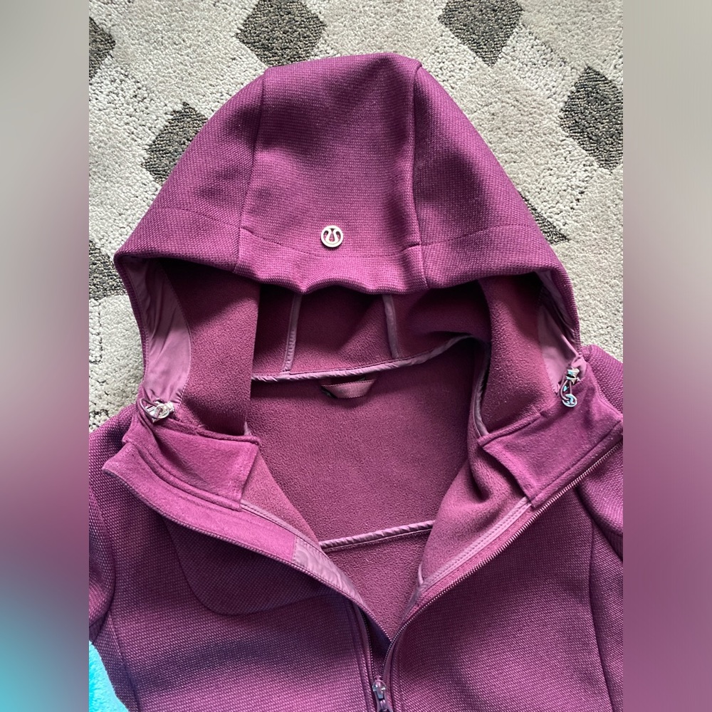 Lululemon City Softshell *Tweed Plum Jacket size M or Lg - Picture 8 of 9